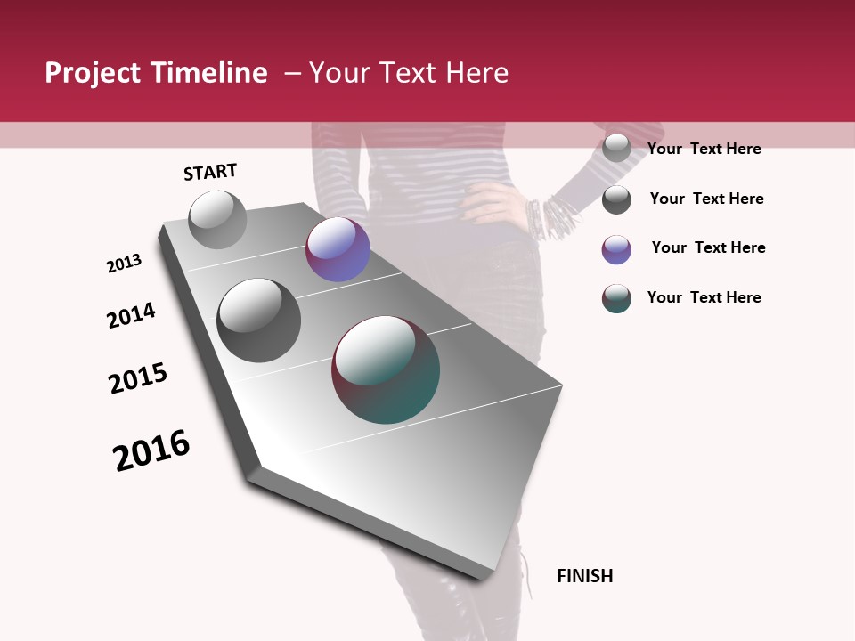 Elegance Young Scarf PowerPoint Template