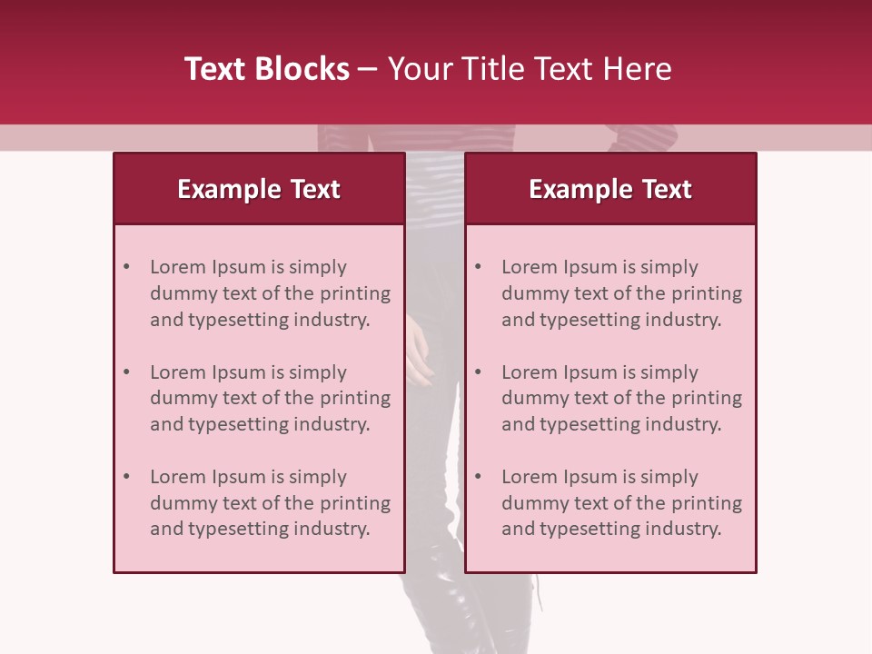 Elegance Young Scarf PowerPoint Template