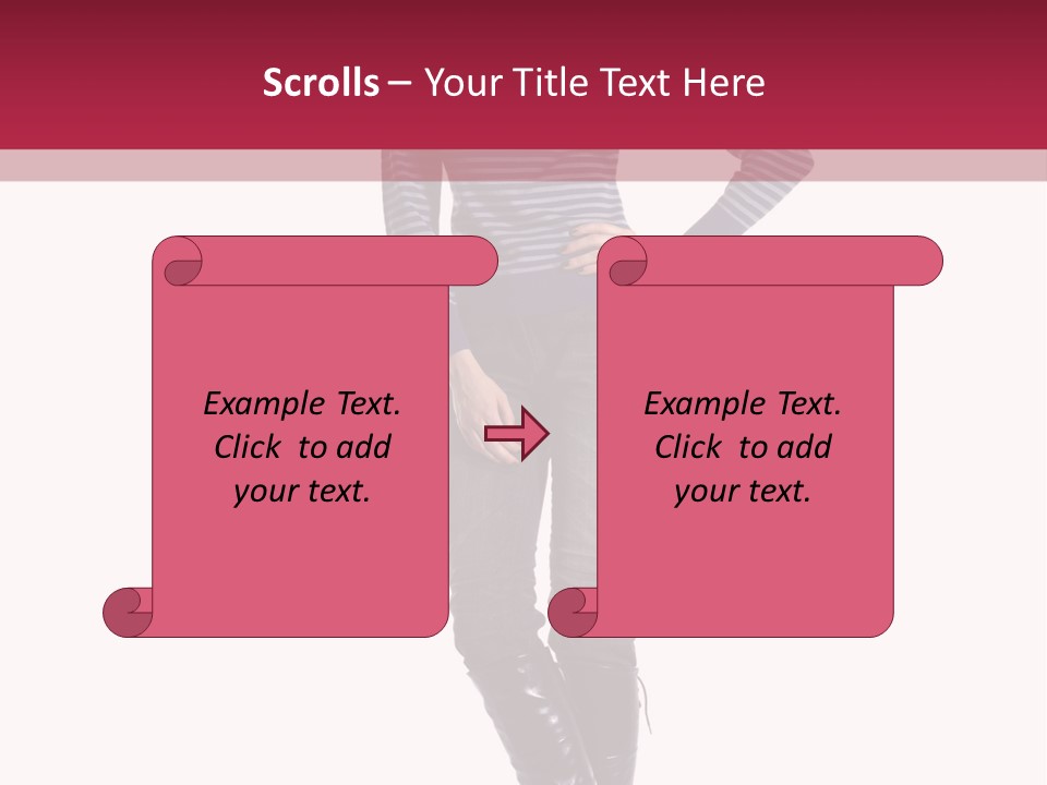 Elegance Young Scarf PowerPoint Template