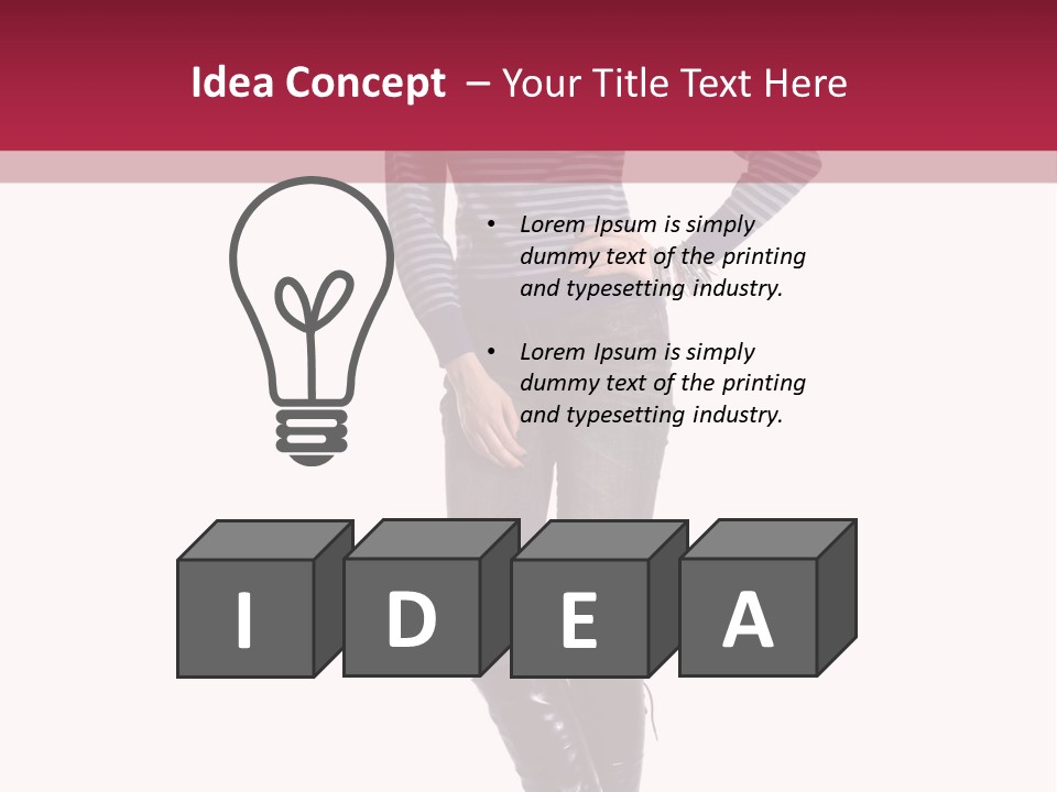 Elegance Young Scarf PowerPoint Template