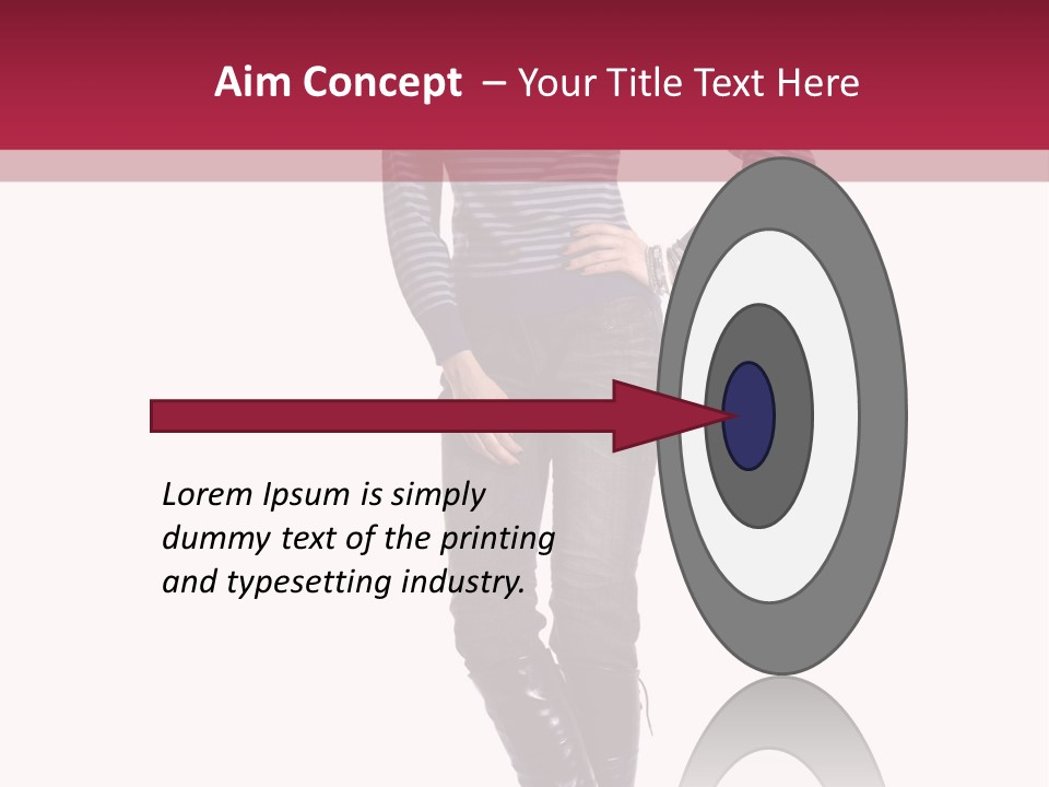 Elegance Young Scarf PowerPoint Template