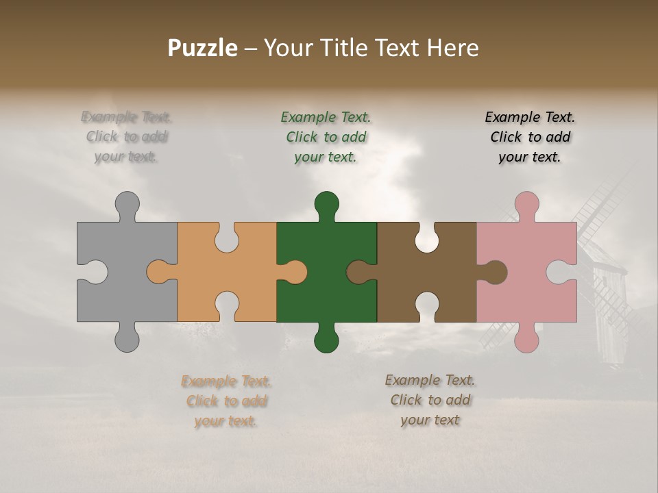 Girl Ground Closeup PowerPoint Template