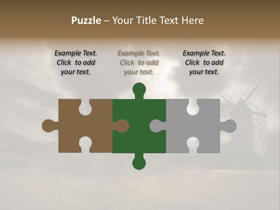 Girl Ground Closeup PowerPoint Template