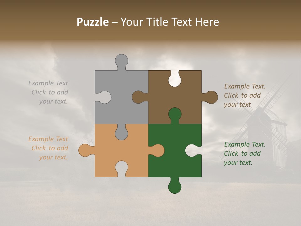 Girl Ground Closeup PowerPoint Template