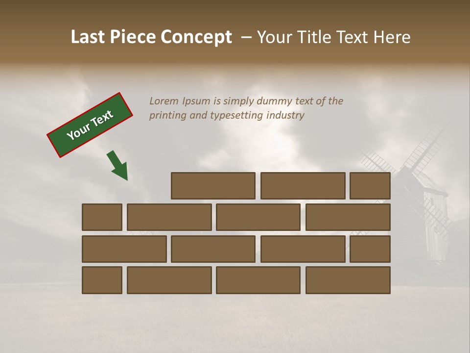 Girl Ground Closeup PowerPoint Template