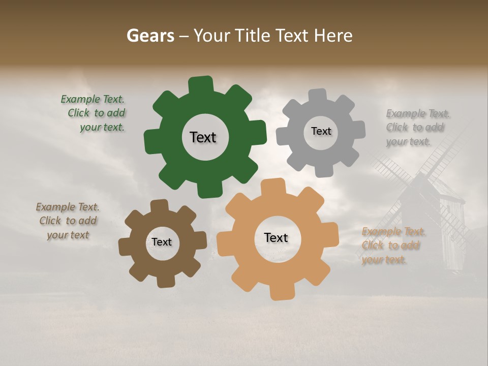 Girl Ground Closeup PowerPoint Template