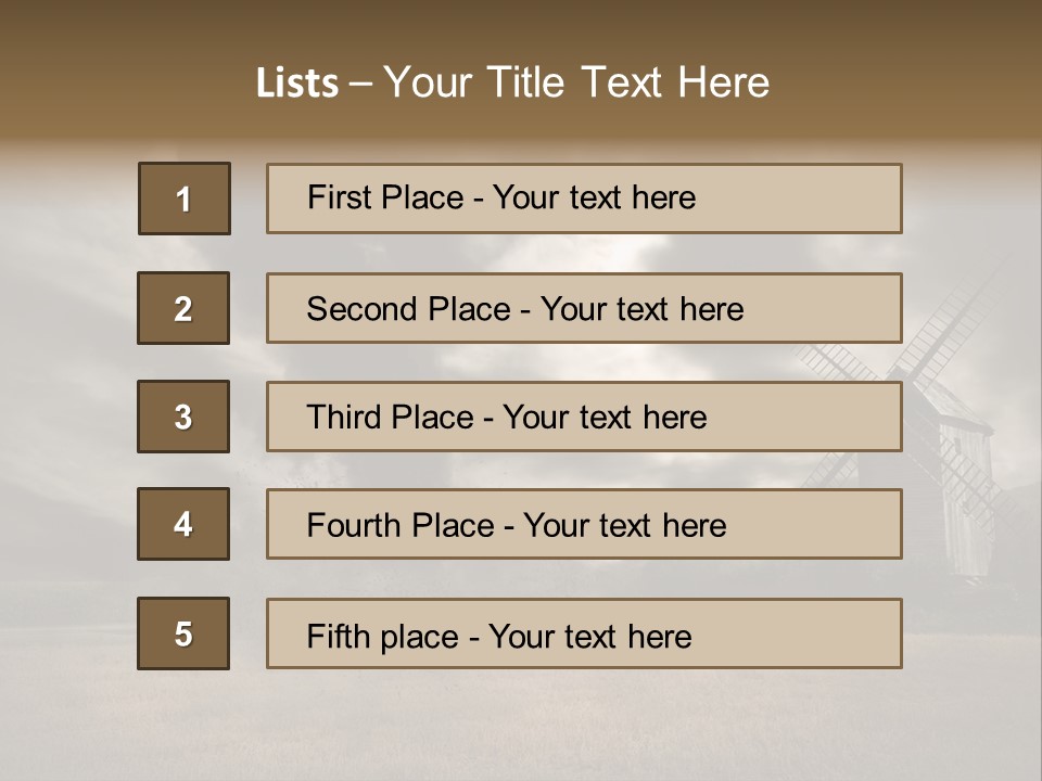 Girl Ground Closeup PowerPoint Template