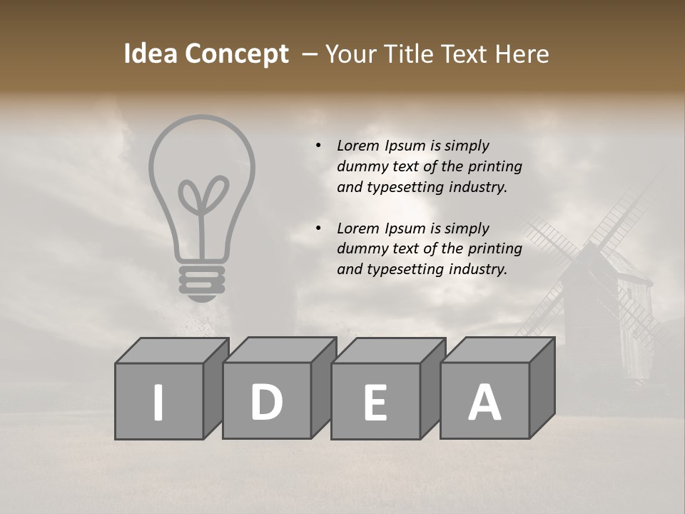 Girl Ground Closeup PowerPoint Template