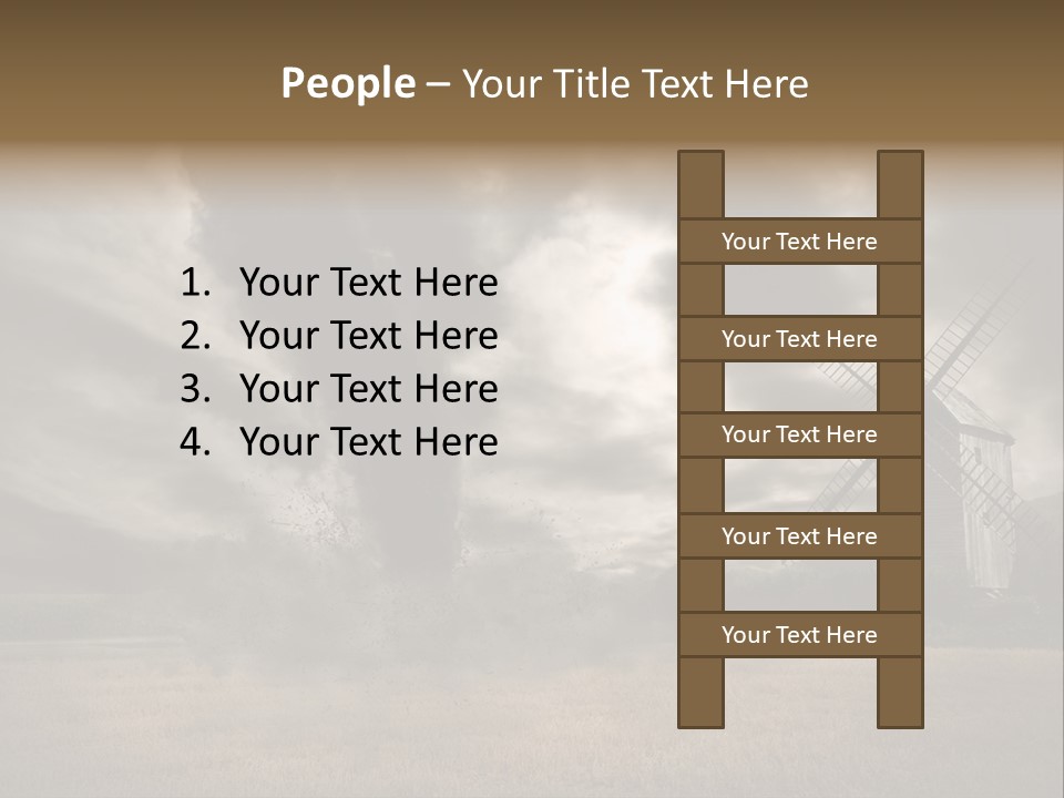 Girl Ground Closeup PowerPoint Template