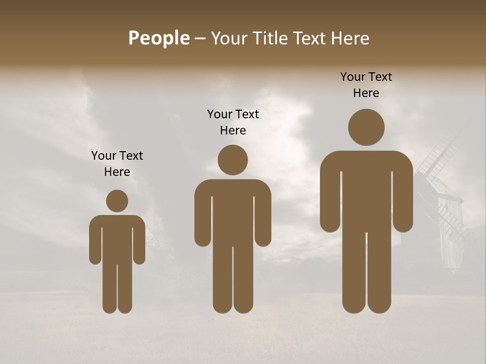 Girl Ground Closeup PowerPoint Template