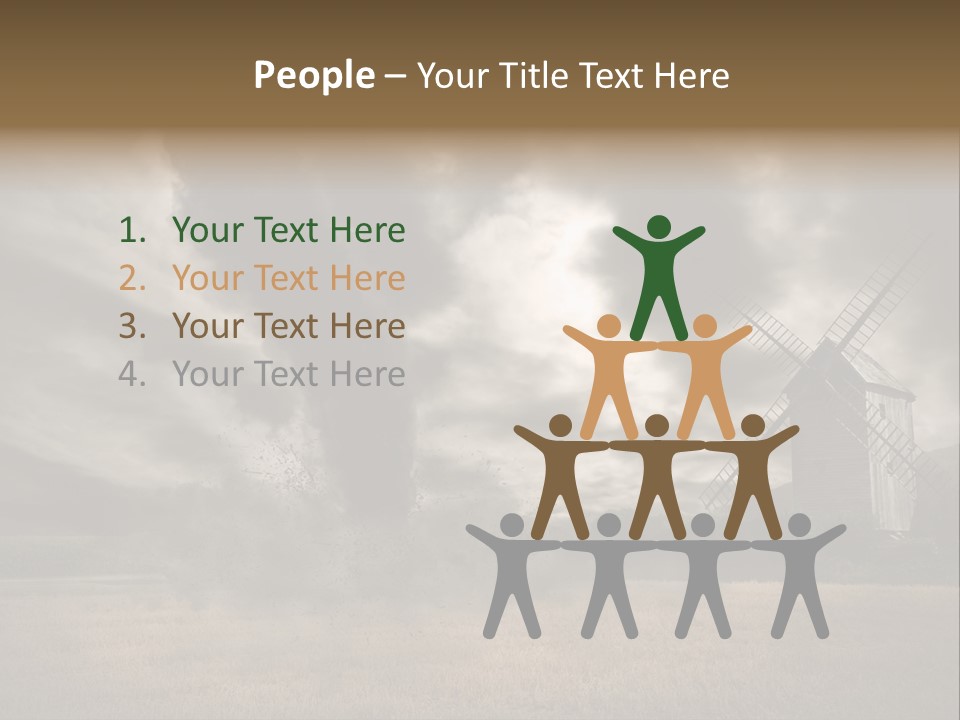 Girl Ground Closeup PowerPoint Template