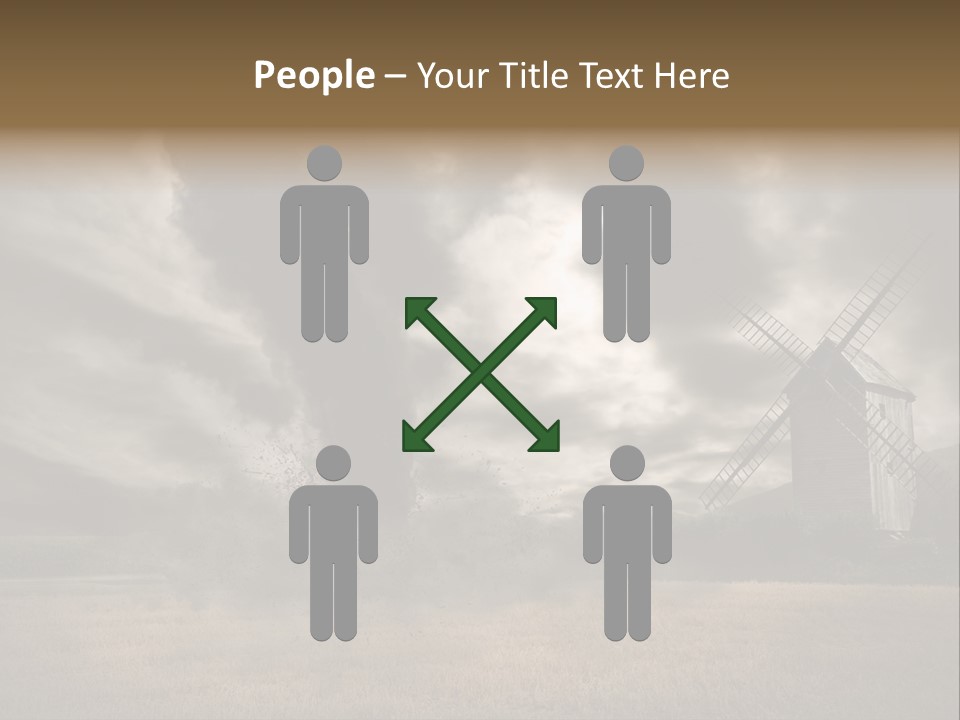 Girl Ground Closeup PowerPoint Template