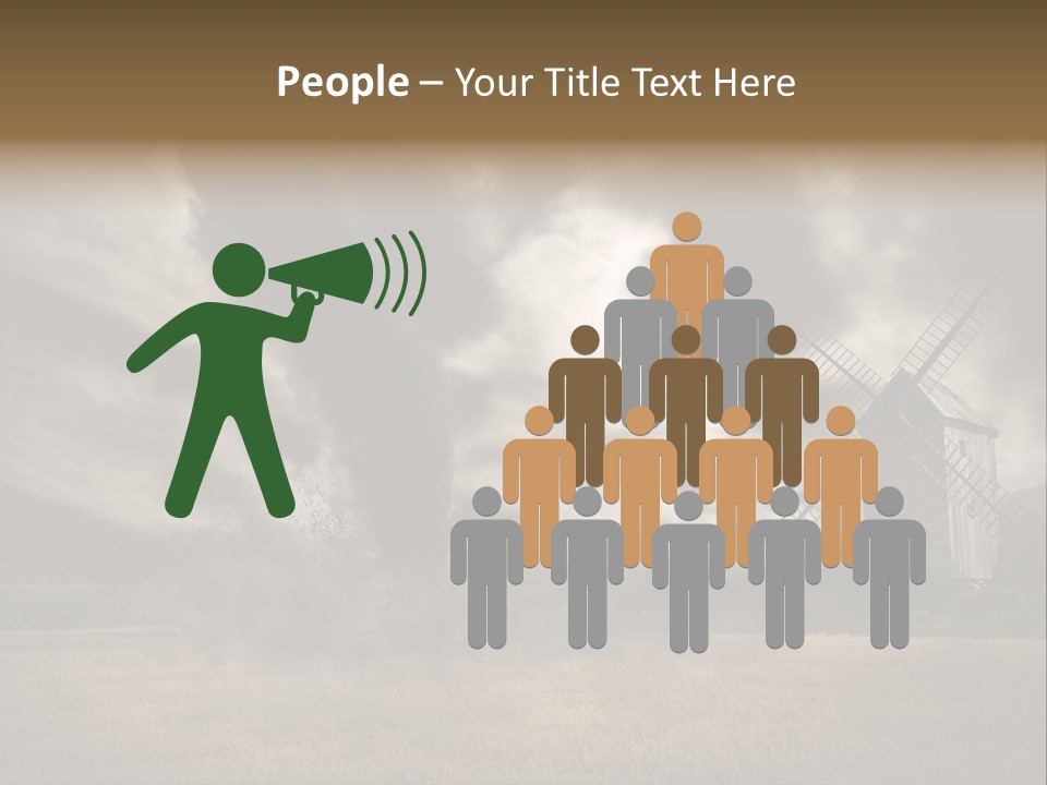 Girl Ground Closeup PowerPoint Template