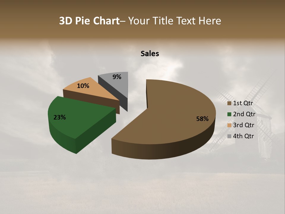 Girl Ground Closeup PowerPoint Template