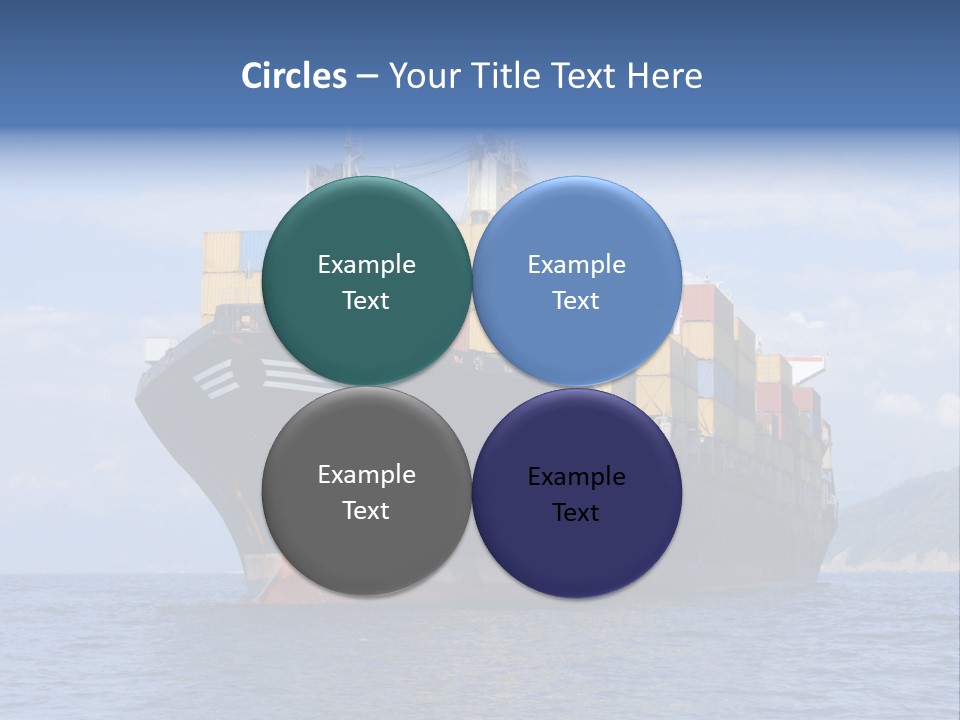 Large International Shipping PowerPoint Template