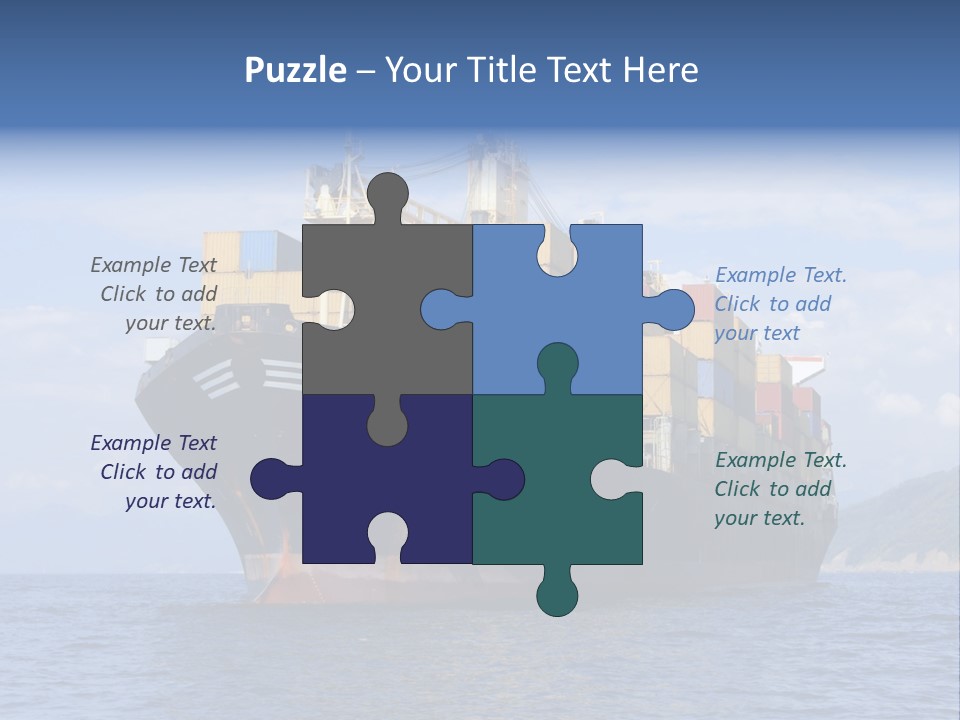 Large International Shipping PowerPoint Template