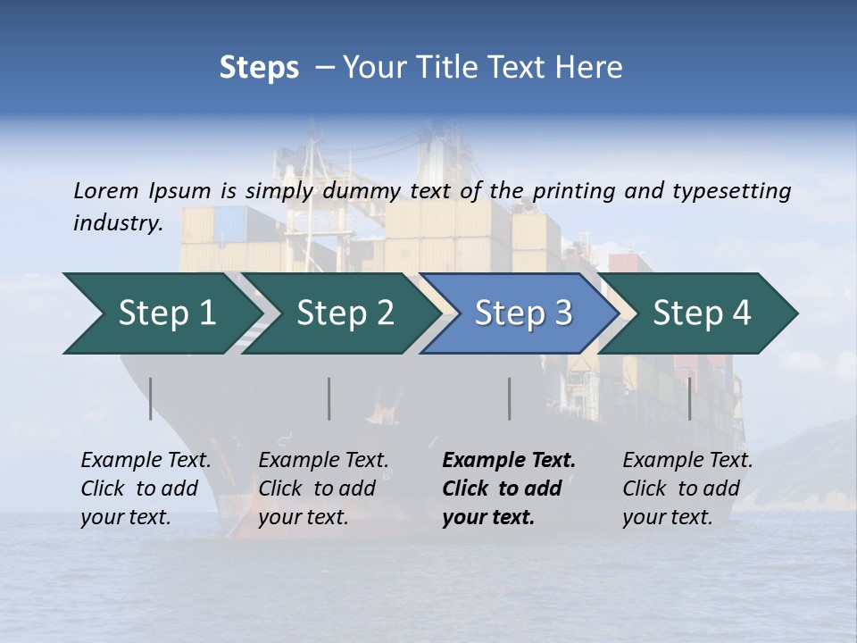 Large International Shipping PowerPoint Template