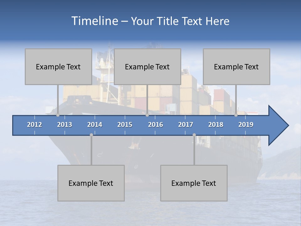Large International Shipping PowerPoint Template