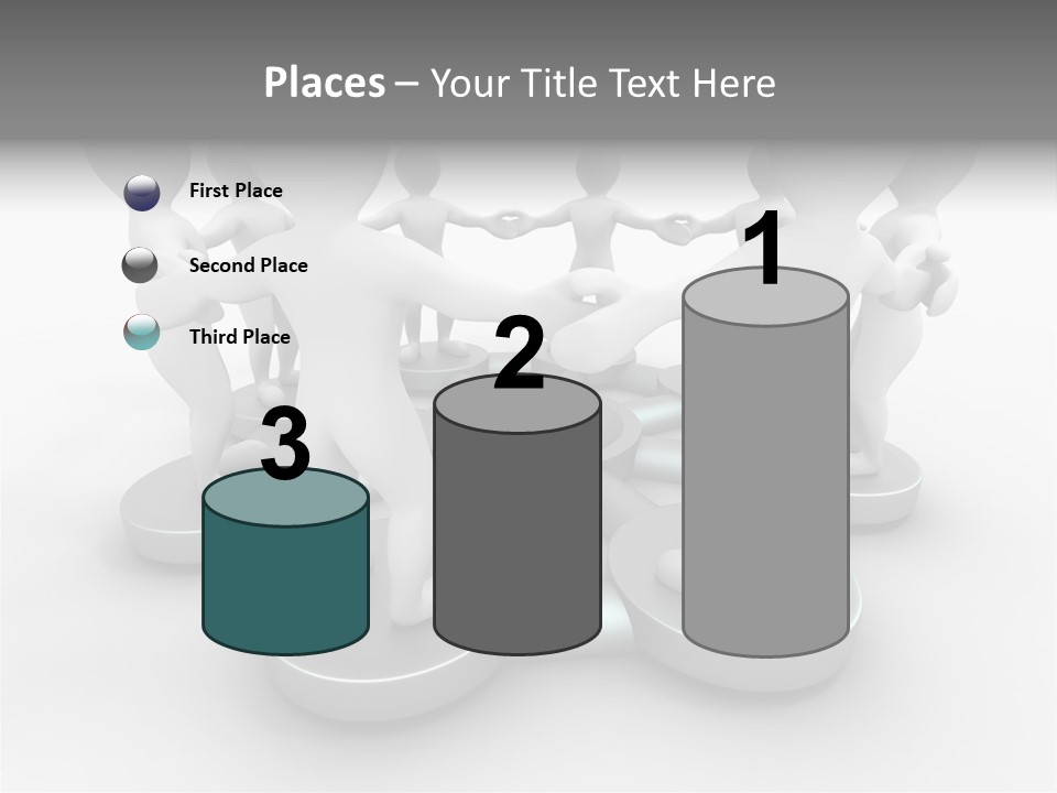 Support Organization Shape PowerPoint Template