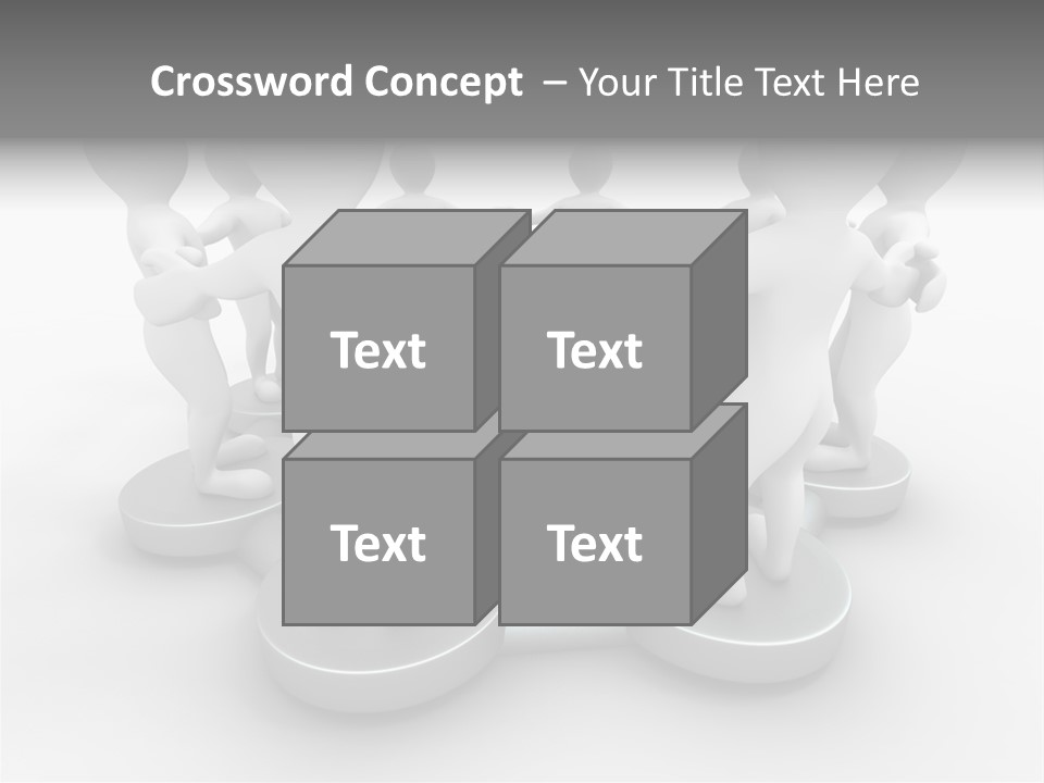 Support Organization Shape PowerPoint Template