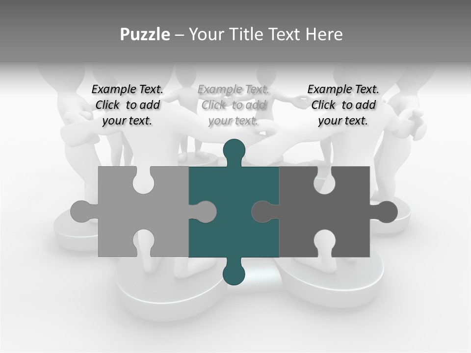 Support Organization Shape PowerPoint Template