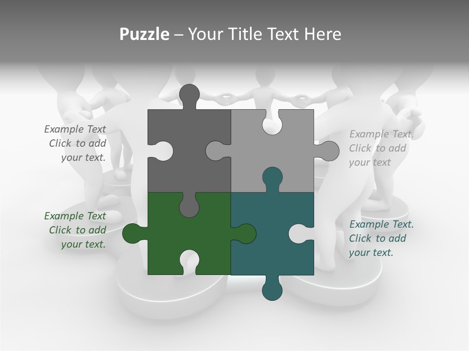 Support Organization Shape PowerPoint Template