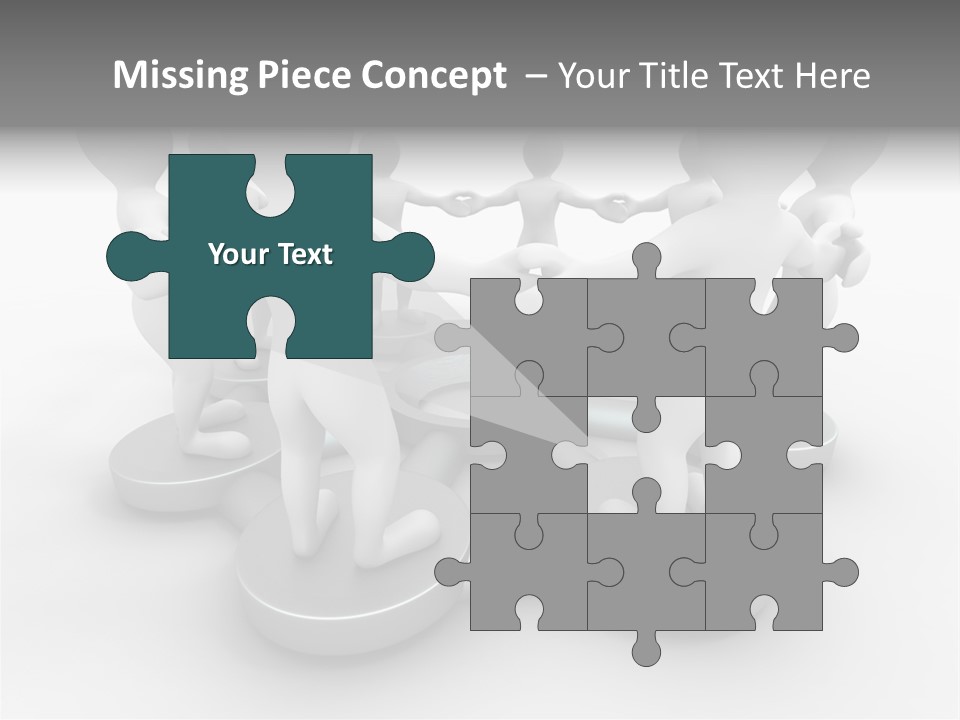 Support Organization Shape PowerPoint Template