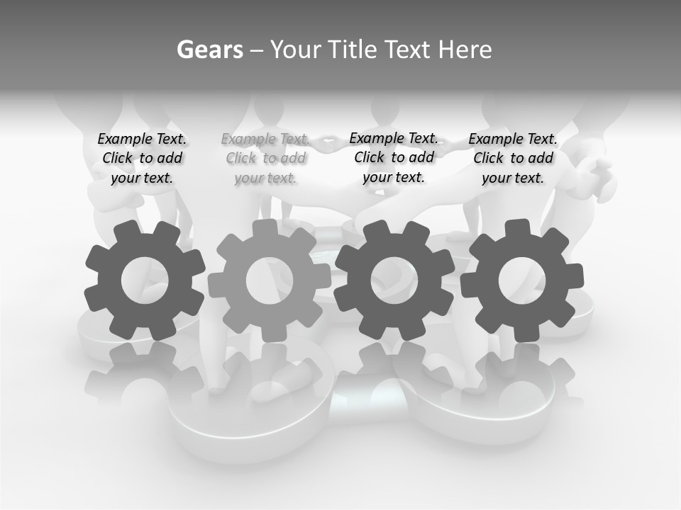 Support Organization Shape PowerPoint Template