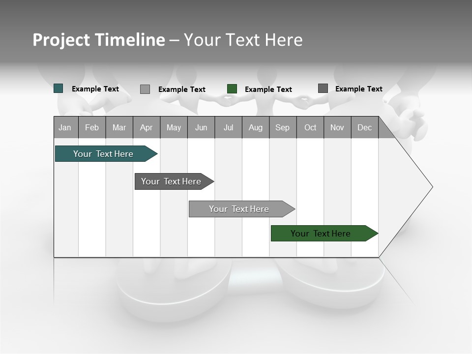 Support Organization Shape PowerPoint Template