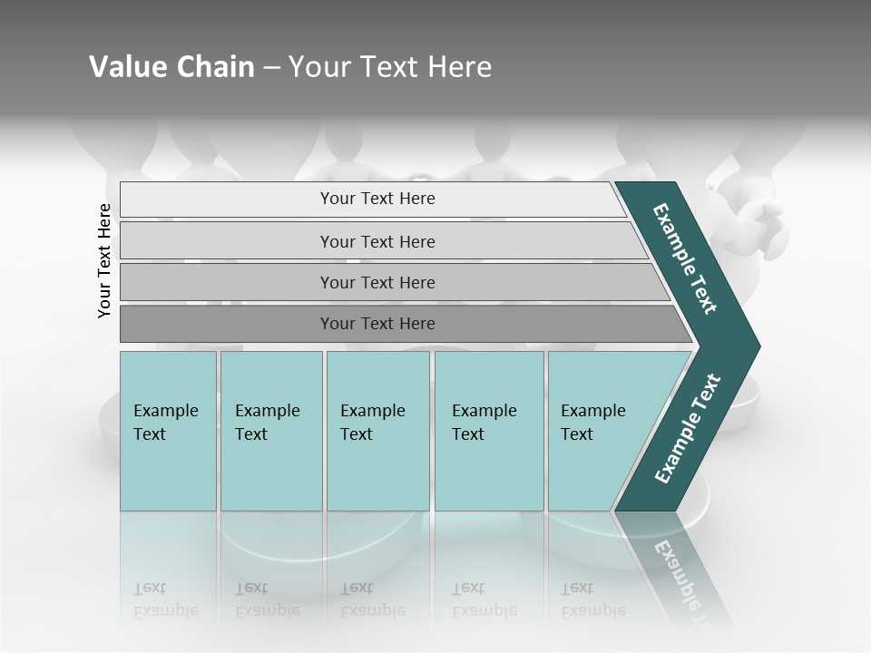 Support Organization Shape PowerPoint Template