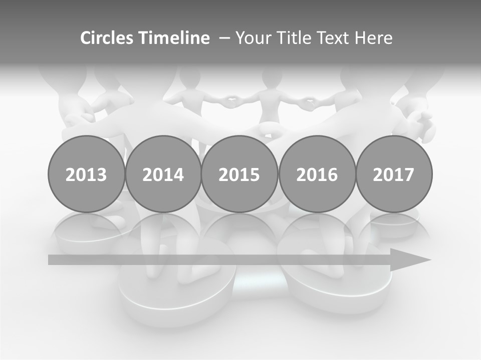 Support Organization Shape PowerPoint Template