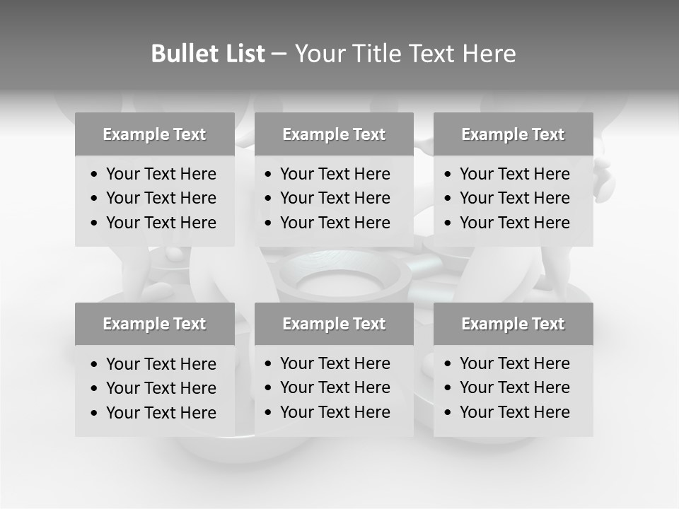Support Organization Shape PowerPoint Template