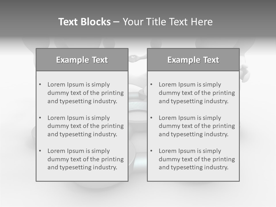 Support Organization Shape PowerPoint Template