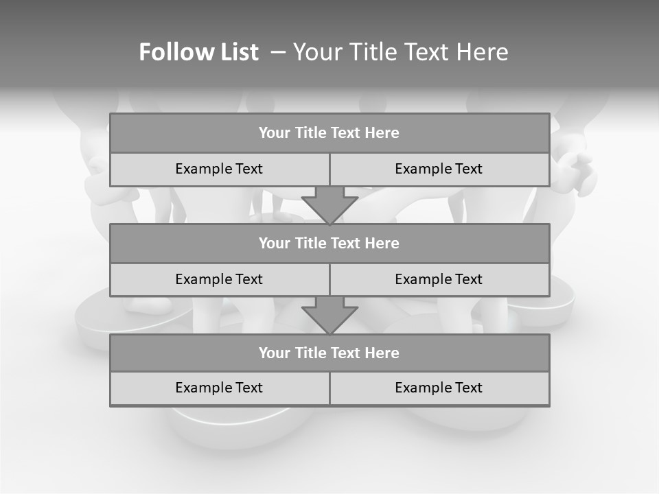Support Organization Shape PowerPoint Template