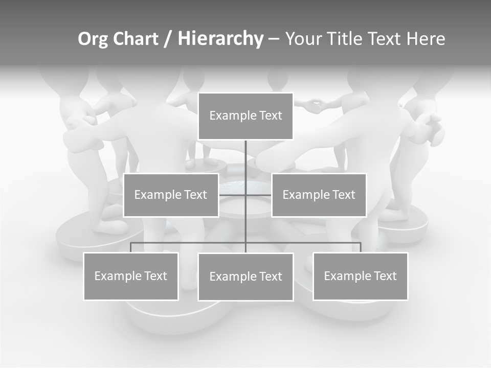 Support Organization Shape PowerPoint Template