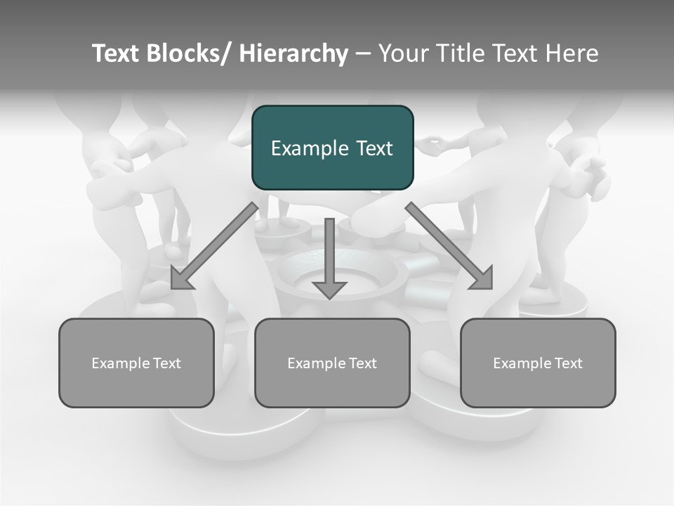 Support Organization Shape PowerPoint Template
