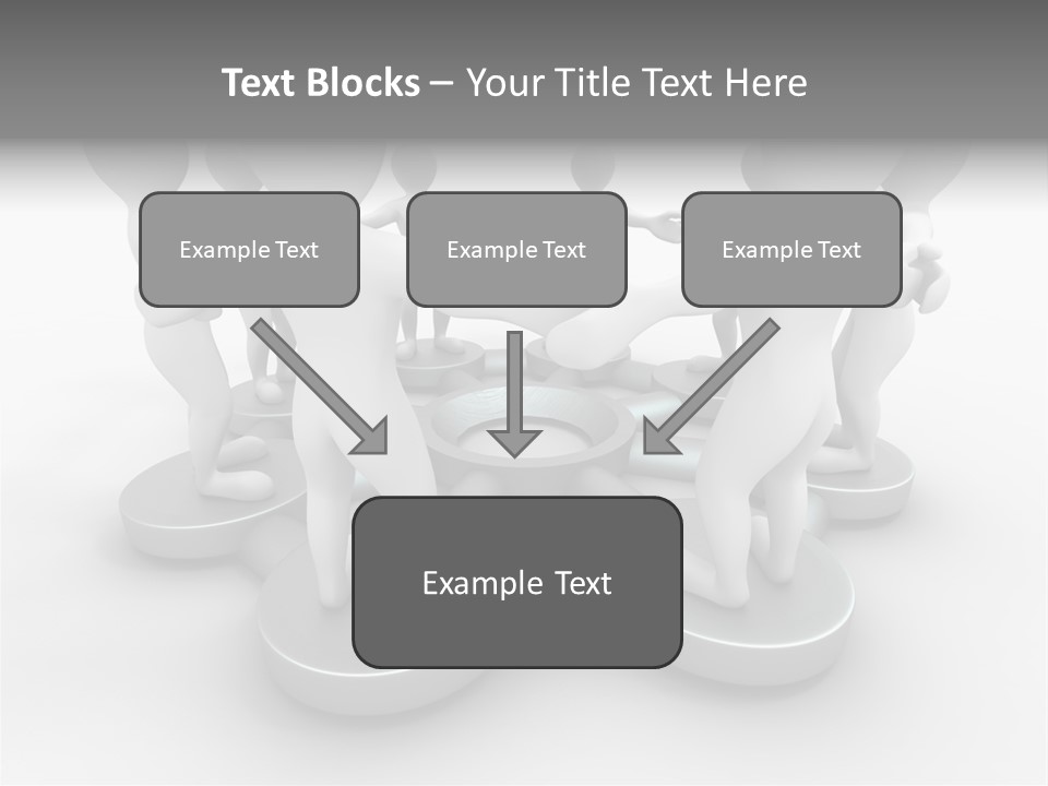 Support Organization Shape PowerPoint Template
