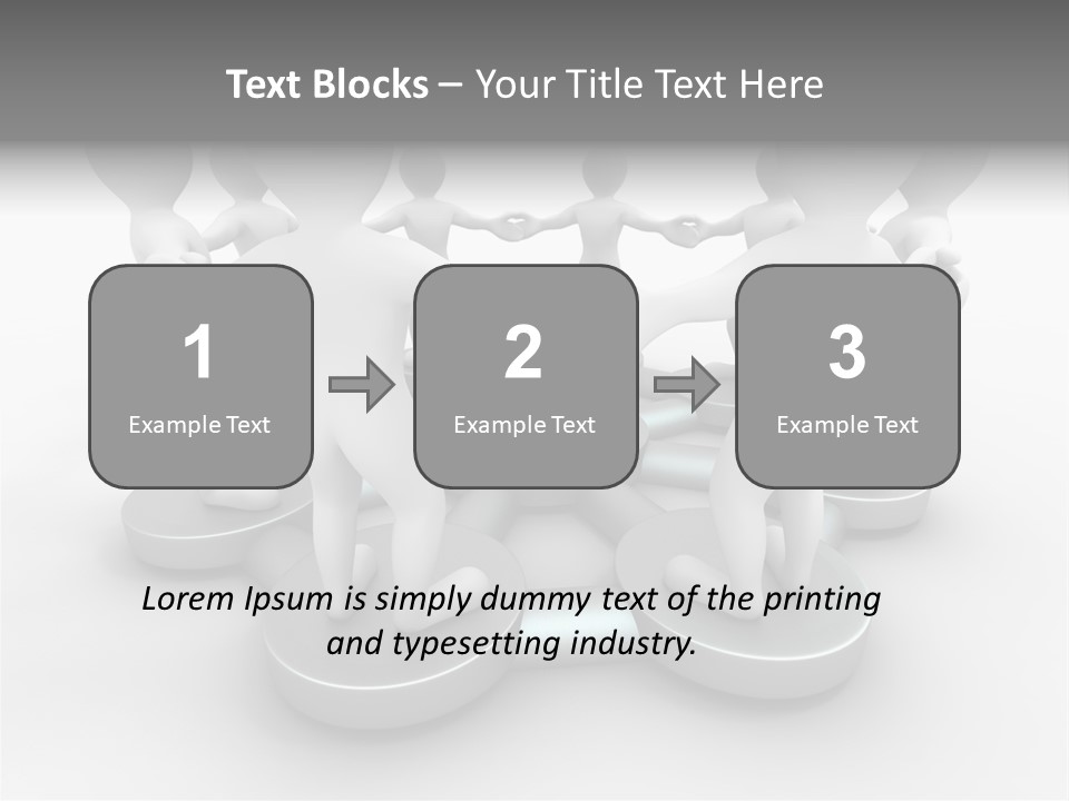 Support Organization Shape PowerPoint Template