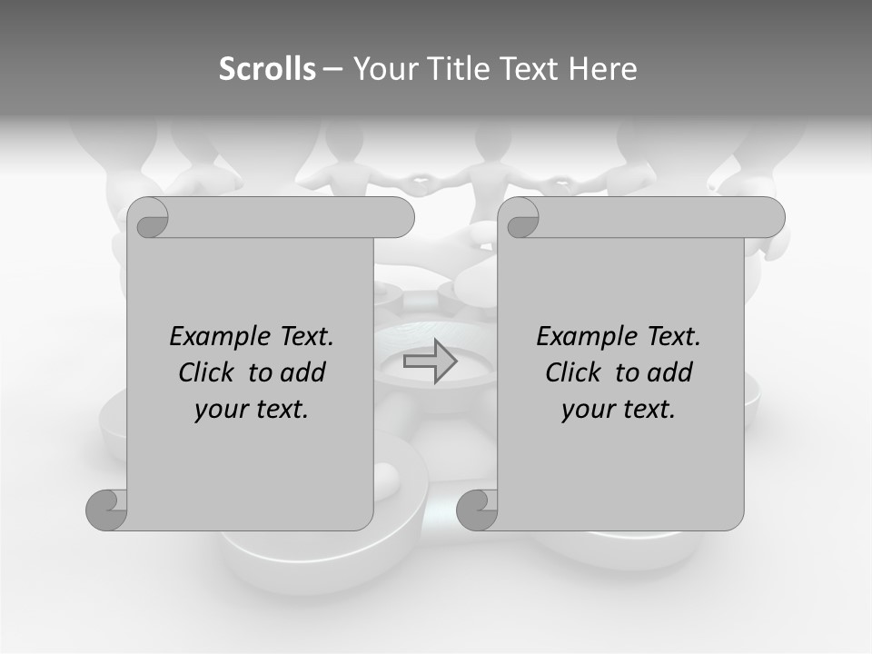 Support Organization Shape PowerPoint Template
