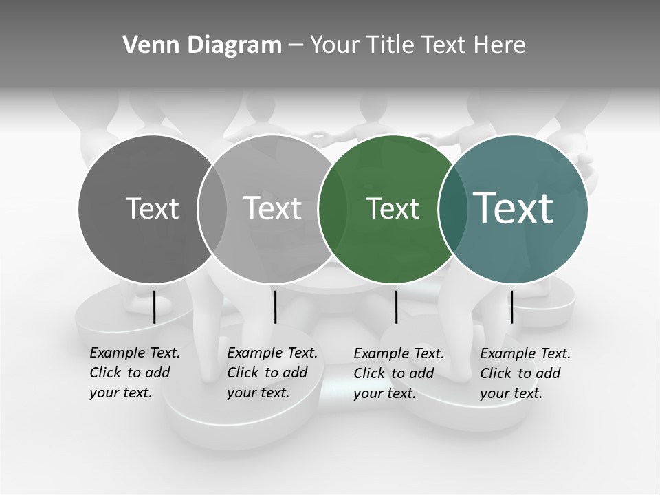 Support Organization Shape PowerPoint Template