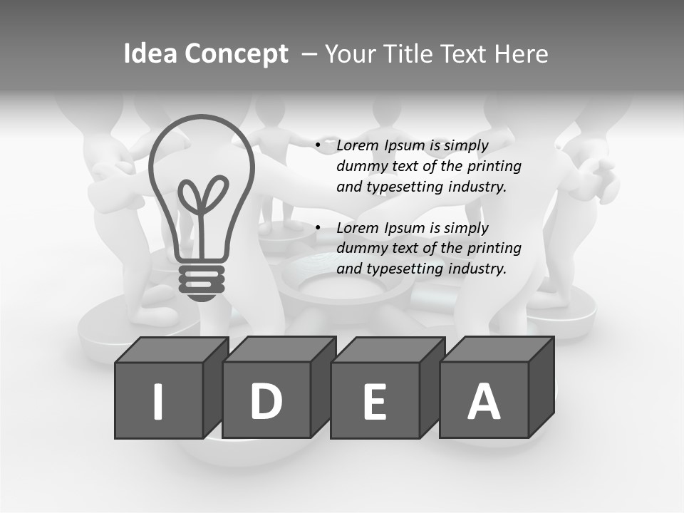 Support Organization Shape PowerPoint Template