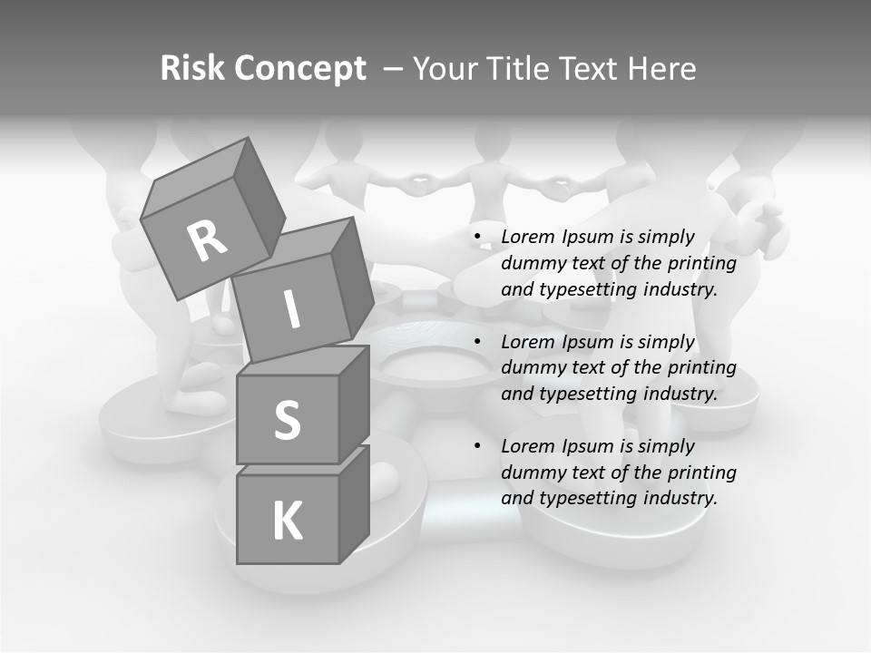 Support Organization Shape PowerPoint Template