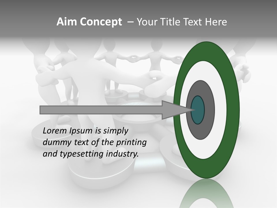 Support Organization Shape PowerPoint Template