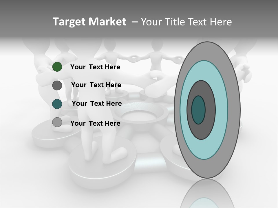 Support Organization Shape PowerPoint Template