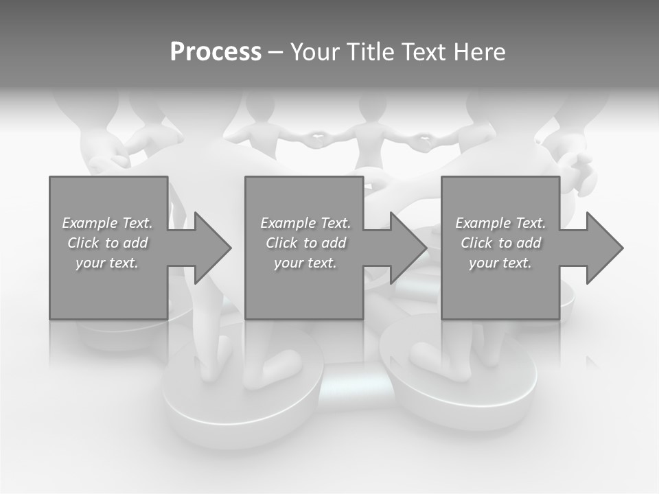 Support Organization Shape PowerPoint Template
