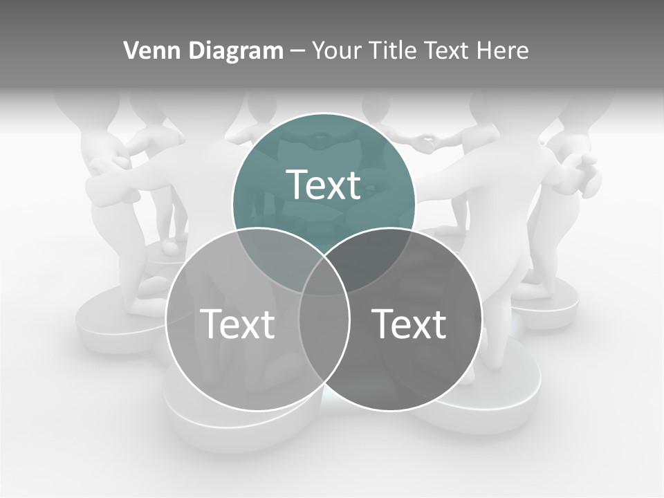 Support Organization Shape PowerPoint Template