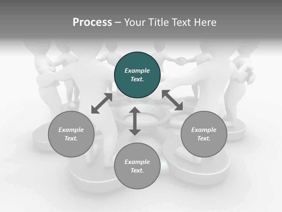 Support Organization Shape PowerPoint Template