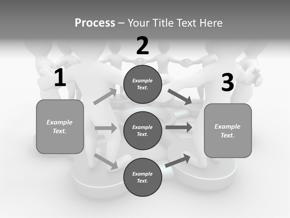 Support Organization Shape PowerPoint Template
