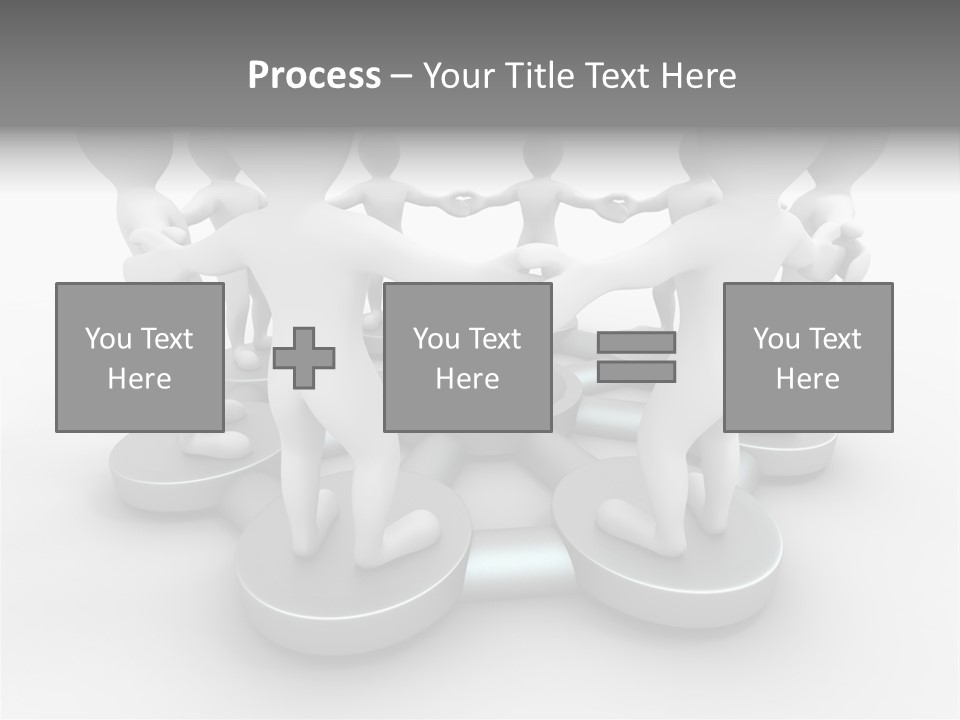 Support Organization Shape PowerPoint Template