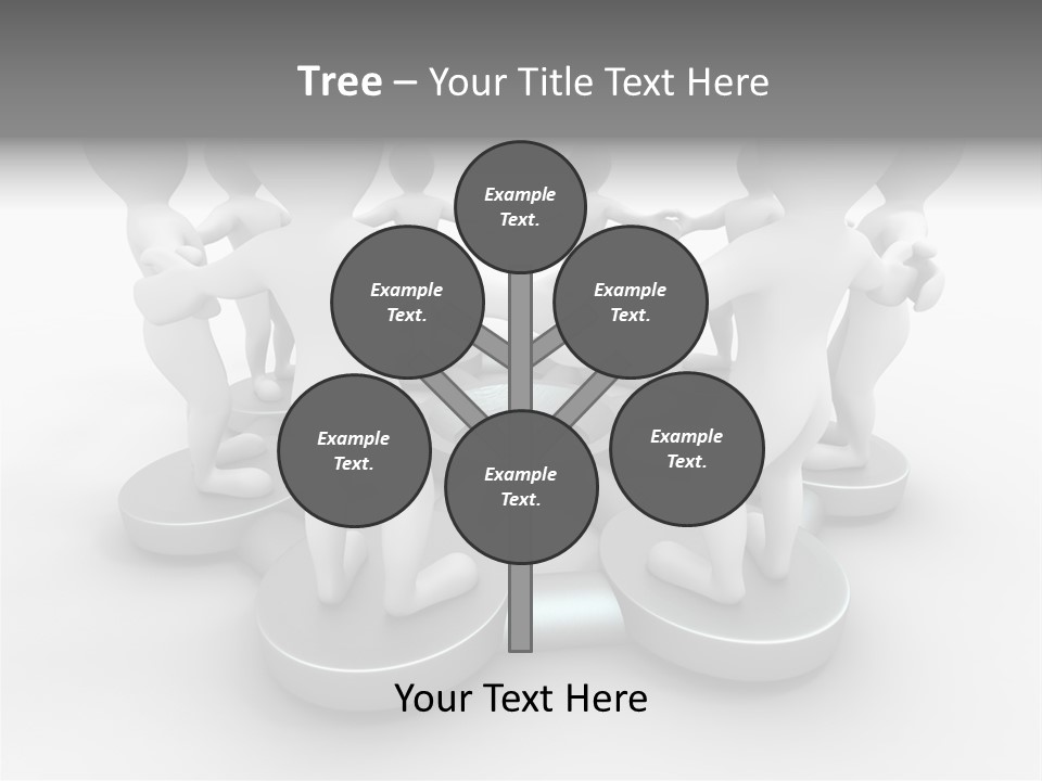 Support Organization Shape PowerPoint Template